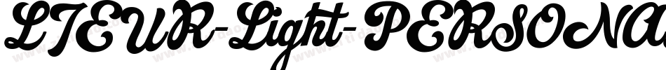 LIEUR-Light-PERSONAL USE ONLY字体转换